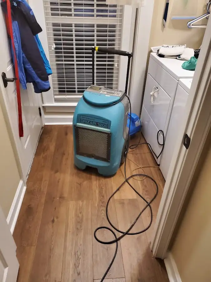 Commercial dehumidifier deployed for Flood Damage Cleanup in Temple
